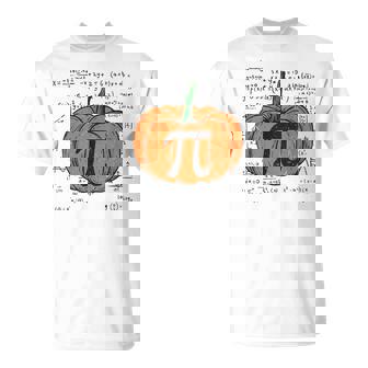 Pumpkin Pi Math Costume Pumpkin Pie Math Professor Halloween T-Shirt - Thegiftio