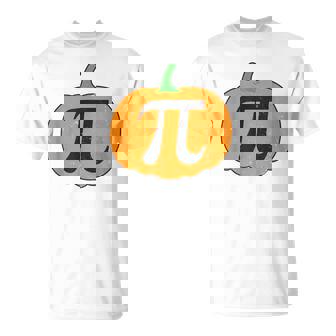 Pumpkin Pie Math Costume Pumpkin Pi Math Teacher Halloween T-Shirt - Thegiftio