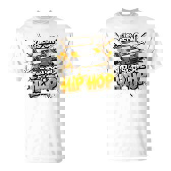 Raised On Old School Hip Hop Cassette Graffiti Rap For Men T-Shirt | Mazezy