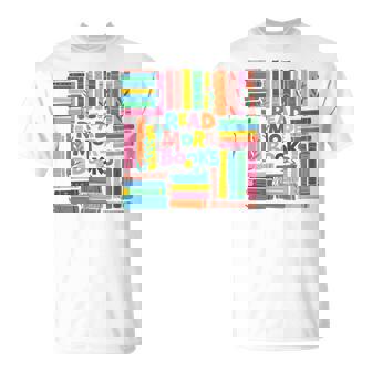 Read More Books Library Reading Literature Book Lover Nerd T-Shirt | Seseable CA