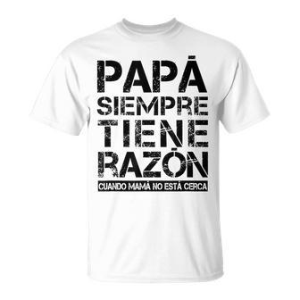 Regalo Para El Dia Del Padre En Español Feliz Papa Abuelo Camiseta unisex - Regaloses