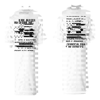 Retired Air Force Veteran See Wife For Details USAF T-Shirt | Mazezy