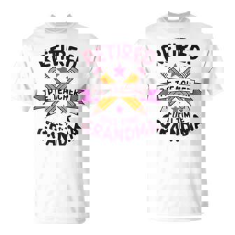 Retired PE Teacher And School PE Teacher Grandma T-Shirt | Mazezy
