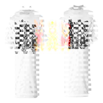 Retro Christmas German Shepherd Santa Reindeer GSD Dog Lover T-Shirt | Mazezy