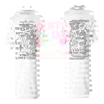 Retro Test Day Staar Teacher Testing Active Monitoring T-Shirt | Mazezy