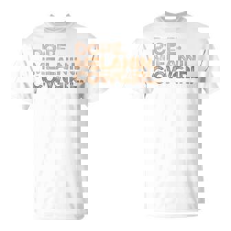 Rodeo Western Black History Junenth Dope Melanin Cowgirl T-Shirt - Thegiftio