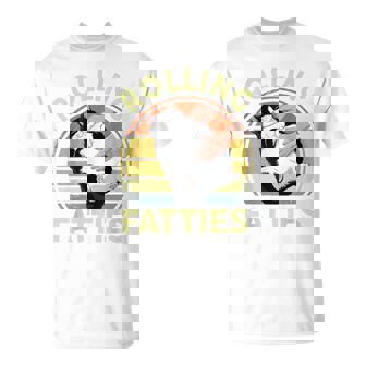 Rolling Fatties Tuxedo Cat Breed Mom Dad Kitten Retro T-Shirt - Thegiftio