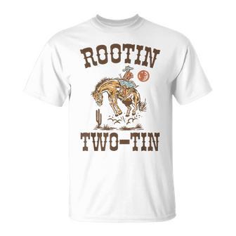 Rootin Two-Tin It's My 2Nd Birthday Cowboy Bday Boys T-Shirt - Thegiftio UK