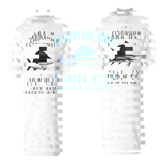 Sailfish Coordinates Islamorada Hump Fishing T-Shirt | Mazezy