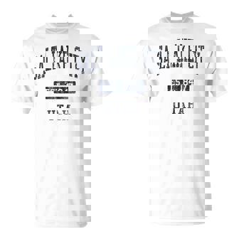 Salt Lake City UT JN4 Vintage Athletic Blue T-Shirt | Mazezy