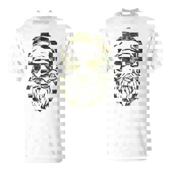 Santa Face Camouflage Christmas Xmas Camo Men Boys T-Shirt | Mazezy