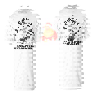 He Sees What You've Been Reading Bookish Christmas T-Shirt - Thegiftio