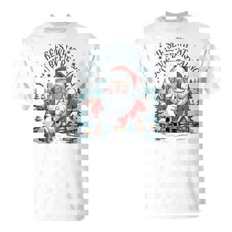 He Sees What You've Been Reading Bookish Christmas Tri-Blend T-Shirt - Thegiftio