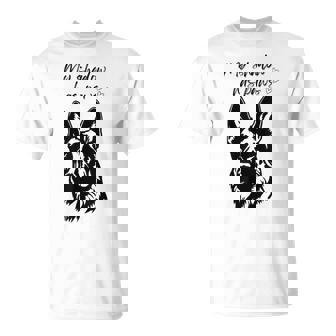 My Shadow Has Paws German Shepherd T-Shirt | Mazezy