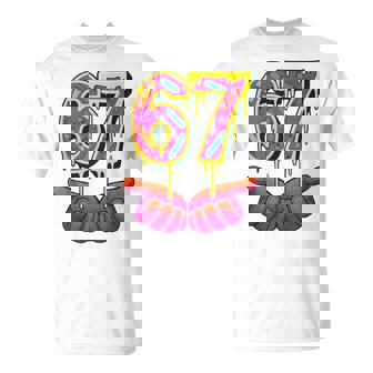 Skateboarding 67 Six Seven Gen Alpha Meme Drip Teens Tank Top T-Shirt | Mazezy