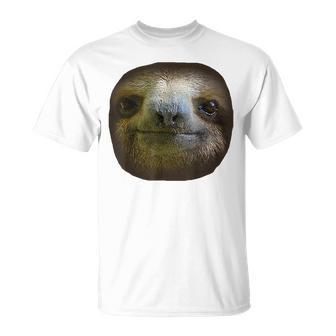 Sloth Face Sloths Costume T-Shirt - Thegiftio UK