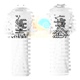 Snailed It Snail Pun Cute Kawaii Animal Nature &Garden T-Shirt | Mazezy