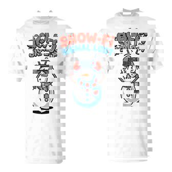 Snow-Fi Signal Lost Cute Christmas Snowman Pun Apparel T-Shirt | Mazezy