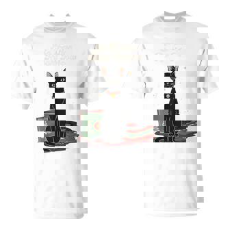 So Festive Right Meowy Christmas Black Cat T-Shirt | Mazezy