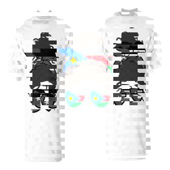 South Sudanese Girl South Sudan Flag Proud Woman T-Shirt | Mazezy