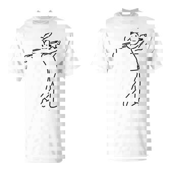 Stickman Golf Player Swing Pose Golfers Golf Lover T-Shirt | Mazezy