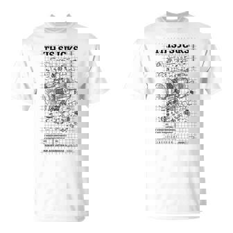 This Sucks Aerospace Engineer Airplane Jet Engine T-Shirt | Mazezy