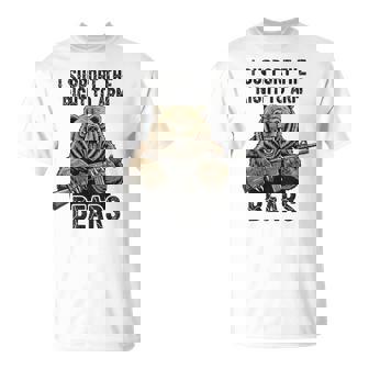 Support The Right To Arm Bears Gun T-Shirt | Mazezy