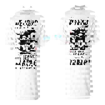 We Survived 11 Years Of Marriage Anniversary Humor Survival T-Shirt | Mazezy