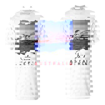 Sydney Australia Tourist Souvenir Famous Opera House Harbour Tank Top T-Shirt | Mazezy