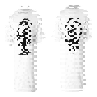 Tai Chi Silhouette In Zen Circle – Calm & Minimal Ink Art T-Shirt | Mazezy