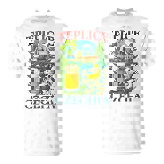 Teplice Czechia Lion Beer Czech Republic Souvenir T-Shirt | Mazezy