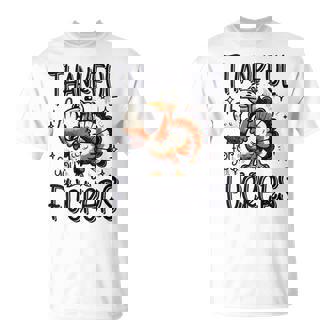 Thankful For You Fuckers Thanksgiving Happy Turkey Retro T-Shirt | Mazezy