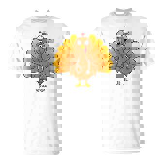 Thankful For Our Healthcare Heroes Turkey Nurse Thanksgiving Tank Top T-Shirt | Mazezy