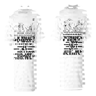 My Thoughts Just Musical Notes Music Composer Compose Tank Top T-Shirt | Mazezy