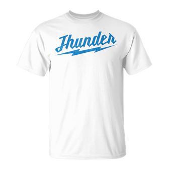 Thunder Name Vintage Retro Boy Girl T-Shirt | Seseable CA