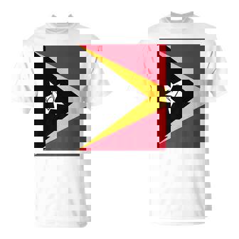 Timor-Leste Flag Timorese Heart Proud Heritage National Day Premium T-Shirt | Mazezy