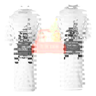 Tis The Season Hunting Dogs Car Truck Christmas Tree Holiday T-Shirt | Mazezy