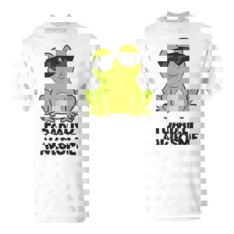 Toadally Awesome Frog Saying Toads T-Shirt | Mazezy