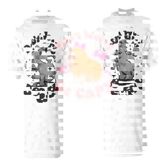 Toddler Girl Don’T Worry Be Capy Cute Capybara Birthday T-Shirt | Seseable FR