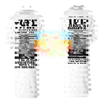 Turtle And Rabbit Running Team Running Marathon Day T-Shirt | Mazezy