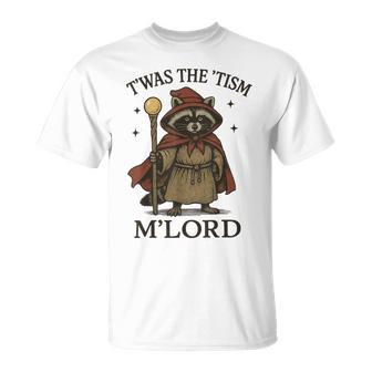 T'was The 'Tism M'lord Raccoon T-Shirt - Monsterry