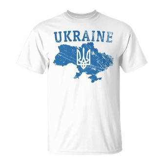 Ukraine Shirt Zelensky Ukrainian Tryzub Patriotic Heritage T-Shirt | Mazezy