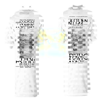 Never Underestimate An Old Man Who Goes Fishing In His 70S T-Shirt - Thegiftio