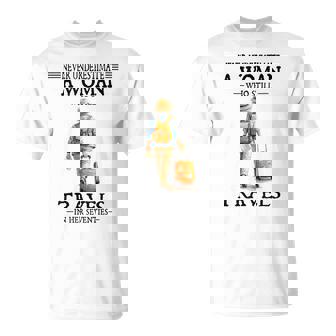 Never Underestimate A Woman Who Still Travels In Her T-Shirt | Mazezy