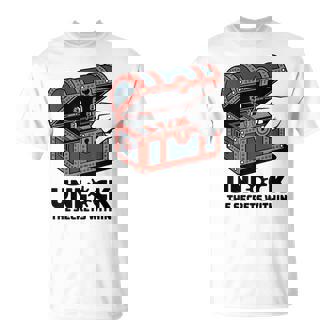 Unlock Puzzle Chest Mechanical Mystery Adventure T-Shirt | Mazezy