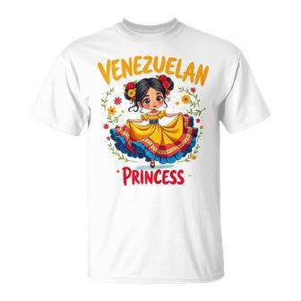 Venezuelan Princess Cute Folk Dress Venezuela Girl T-Shirt - Thegiftio UK