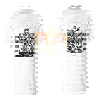 Vintage Beagle Dog Let Em' Run Rabbit Hunting T-Shirt | Seseable UK