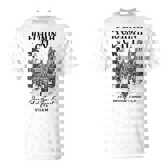 Vintage Ho Chi Minh City Vietnam Scooter Travel T-Shirt | Mazezy