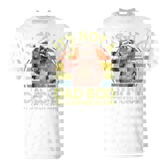 Vintage Its Not Dad Bod Father Figure Sloth Daddy Papa T-Shirt - Monsterry