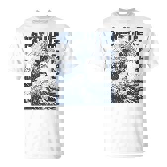 Vintage Ukiyo-E Japonés La Gran Ola De Kanagawa Hokusai Camiseta unisex - Regaloses